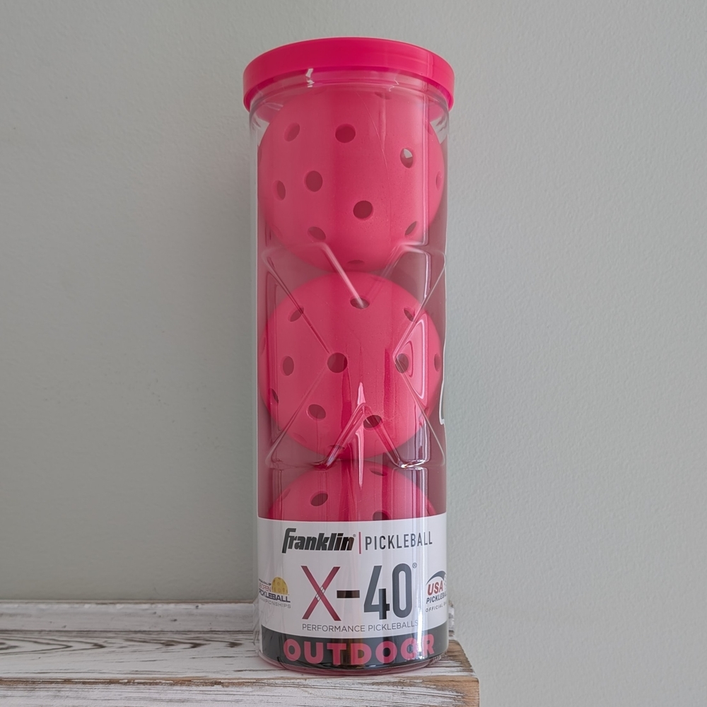 NWT Franklin X-40 Outdoor Pickleballs - Pink